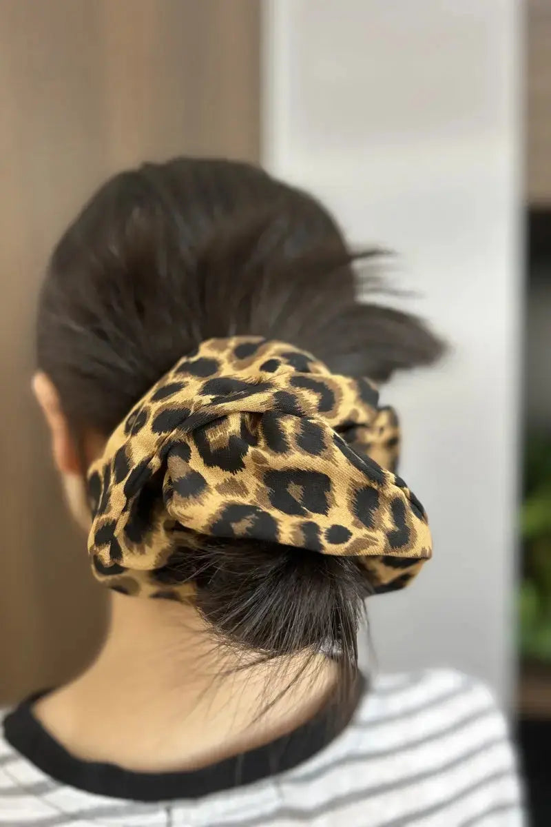 Leopard Print Scrunchies β Wild Animal Hair Rings πβ¨