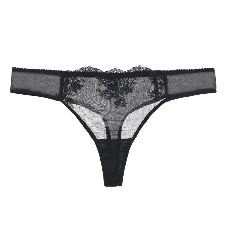 Kim Stretch Lace & Mesh Thong