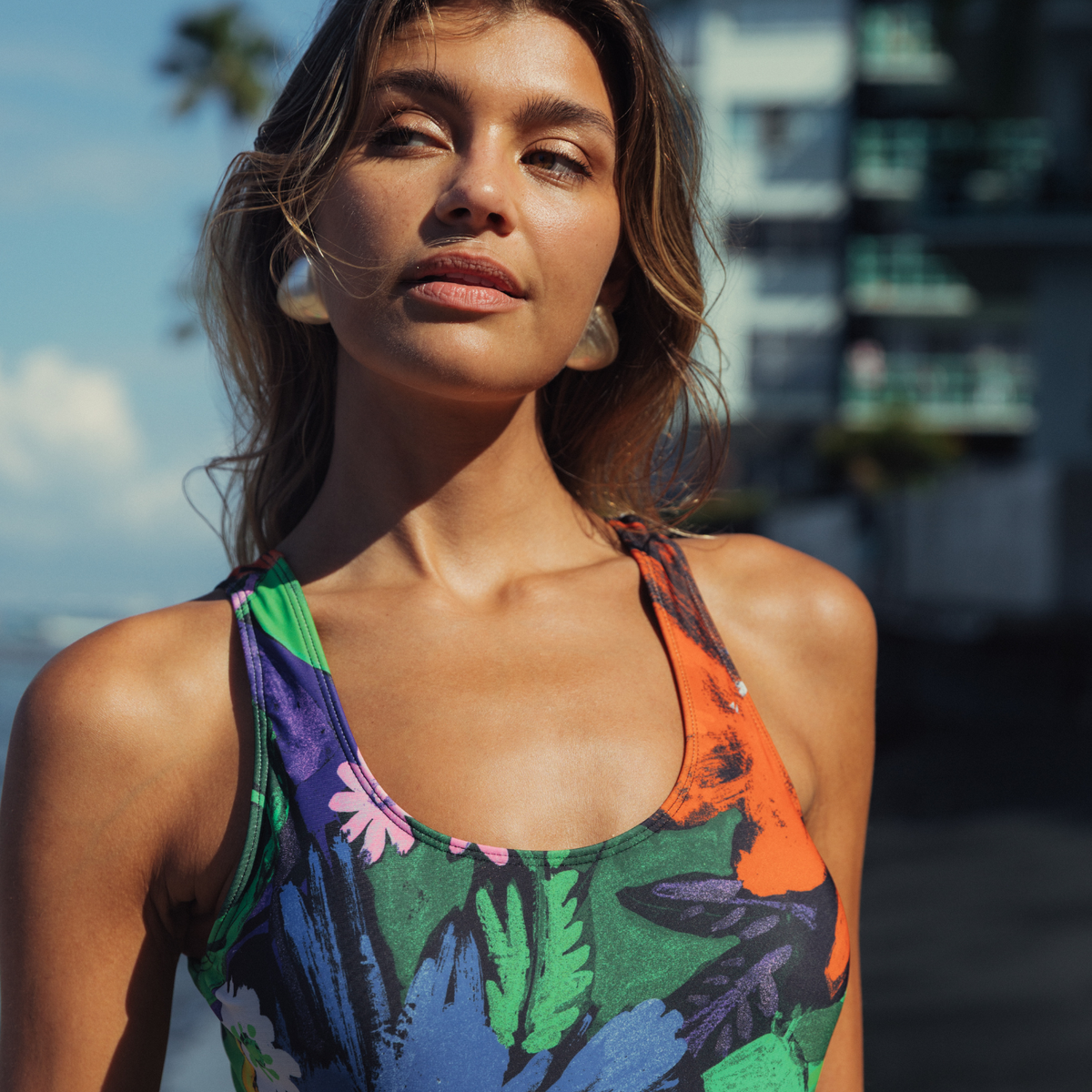 Women's Flower Vibes One-Piece Swimsuit