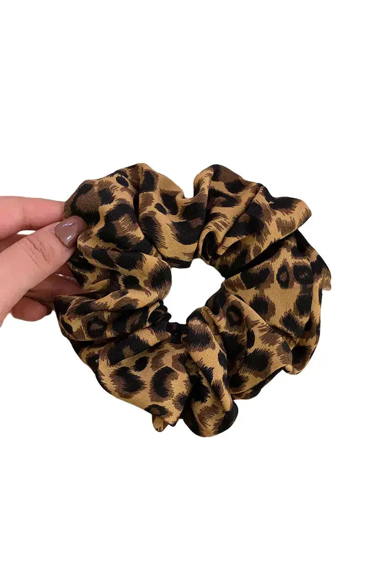Leopard Print Scrunchies – Wild Animal Hair Rings 🐆✨