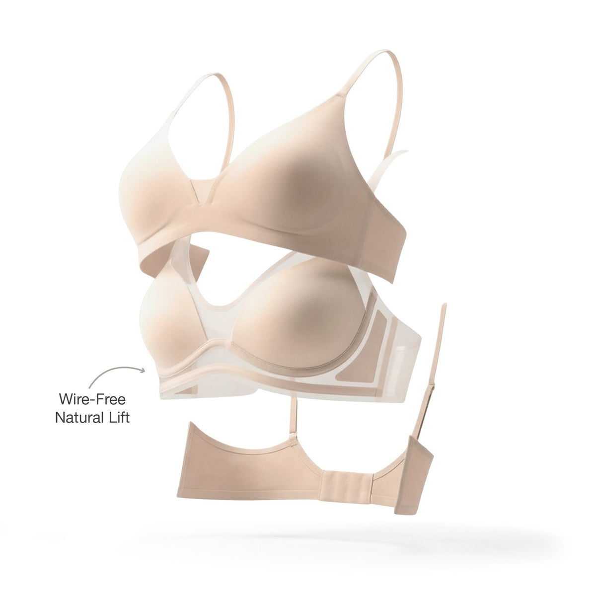 Invisible JellyLift Seamless Wireless Bra