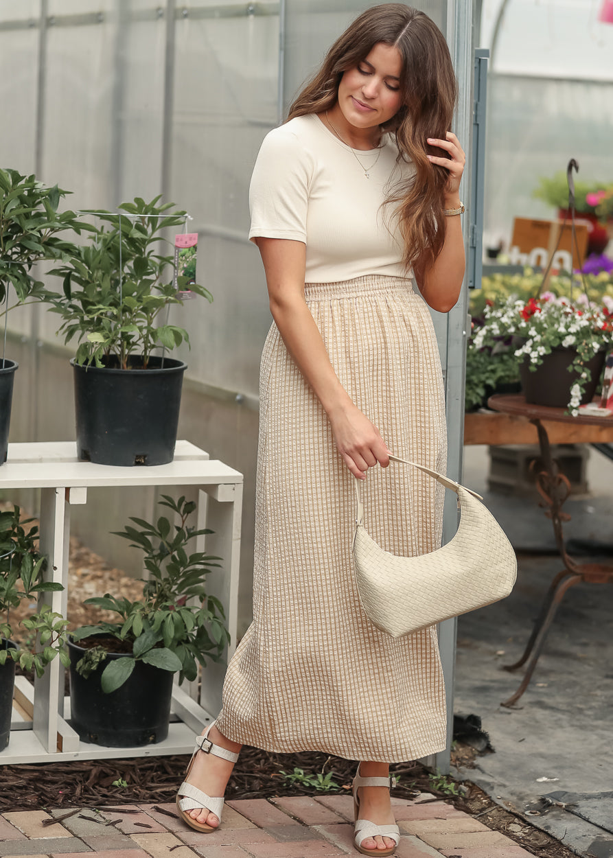 Rayne Modern Gingham Maxi Skirt Inherit Co.