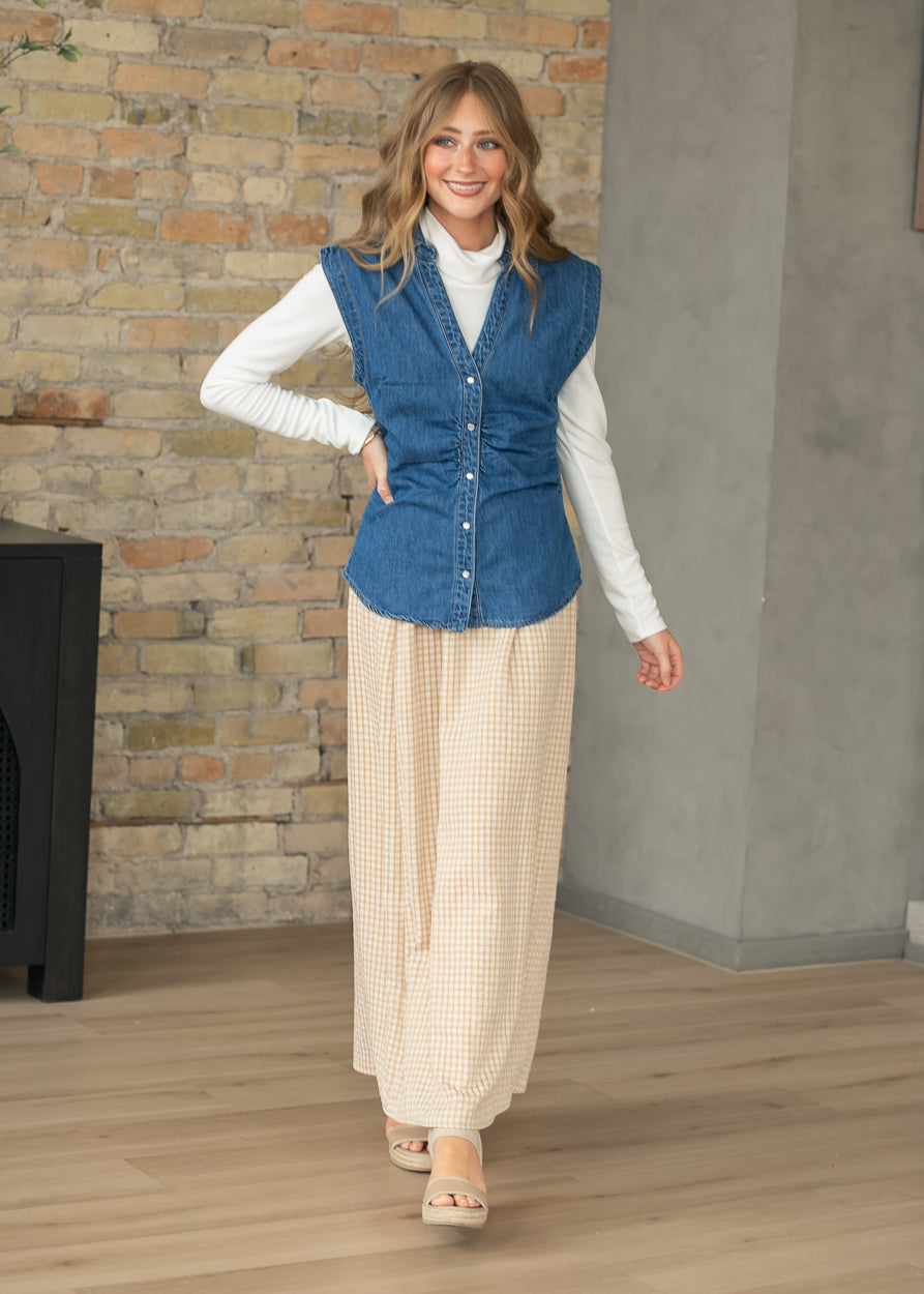 Rayne Modern Gingham Maxi Skirt Inherit Co.