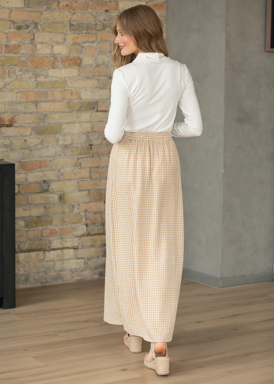 Rayne Modern Gingham Maxi Skirt Inherit Co.